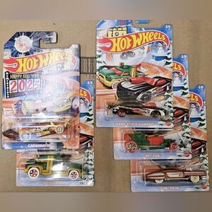 2024 Winter Edition HotWheels Pack Of 5 Cars